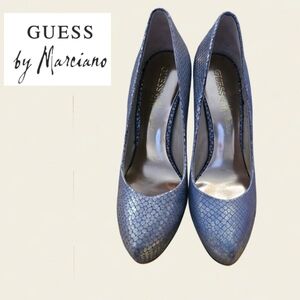 Guess by Marciano Snake Print Heels